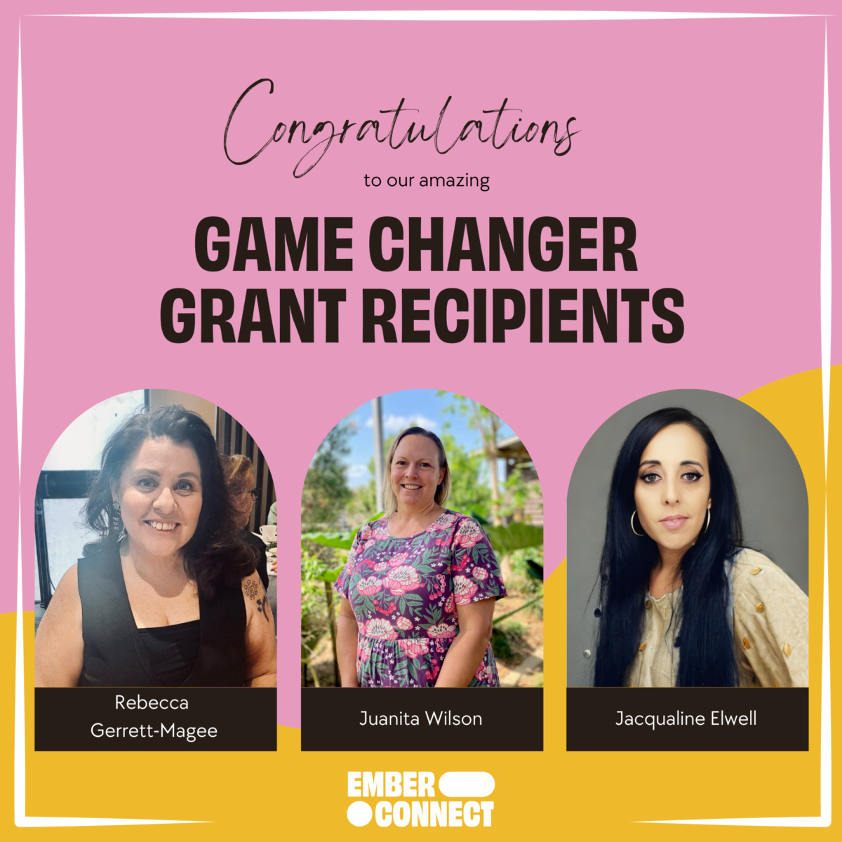 Congratulations to our newest Game Changer grant recipients! - Ember Connect